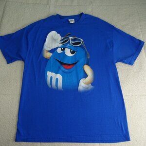 M&M's Cool Blue "M" T-Shirt X-Large